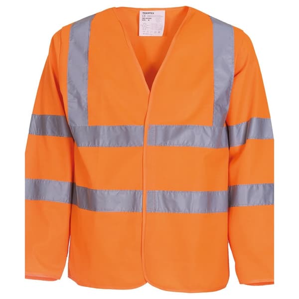 Yoko Mens Hi-Vis långärmad väst / jacka
