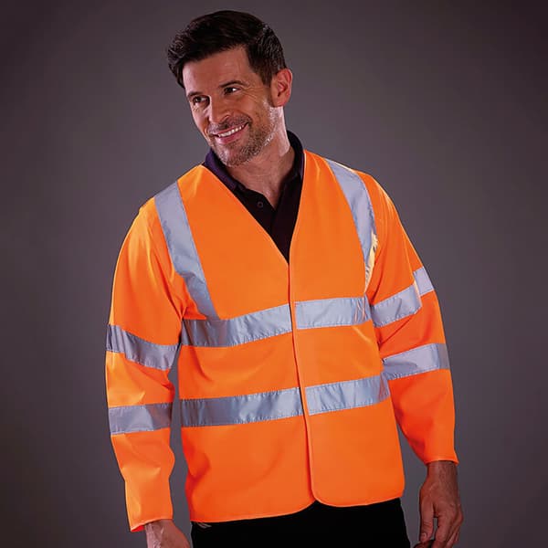 Yoko Mens Hi-Vis långärmad väst / jacka