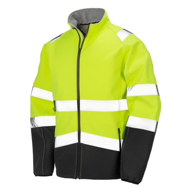 Result Safeguard Softshell-jakke til mænd med printbar sikkerhed