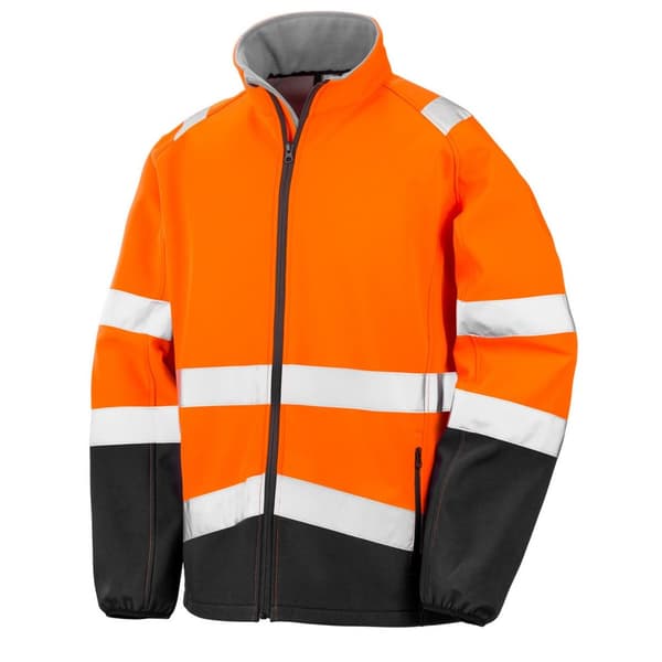 Result Safeguard Softshell-jakke til mænd med printbar sikkerhed