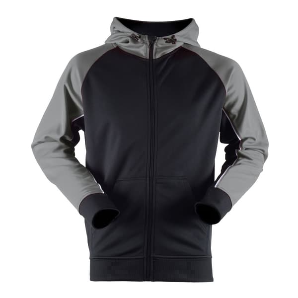 Finden & Hales Mens Moisture Wicking Panelled Sports Hoodie
