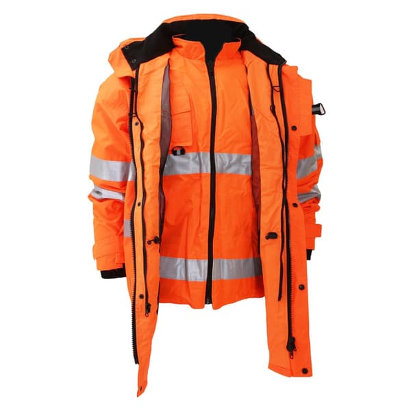 Yoko Hi Vis multifunktionell andningsbar och vattentät 7-i-1-jacka