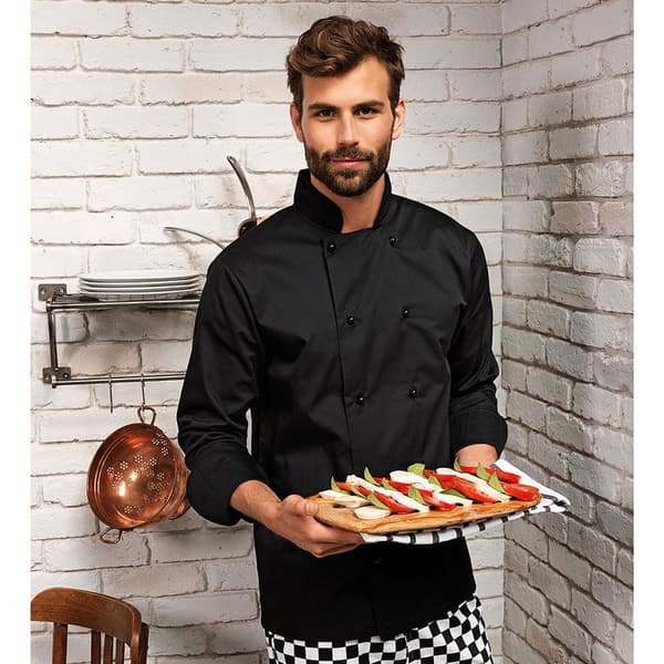 Premier Unisex Cuisine Long Sleeve Chefs Jacket