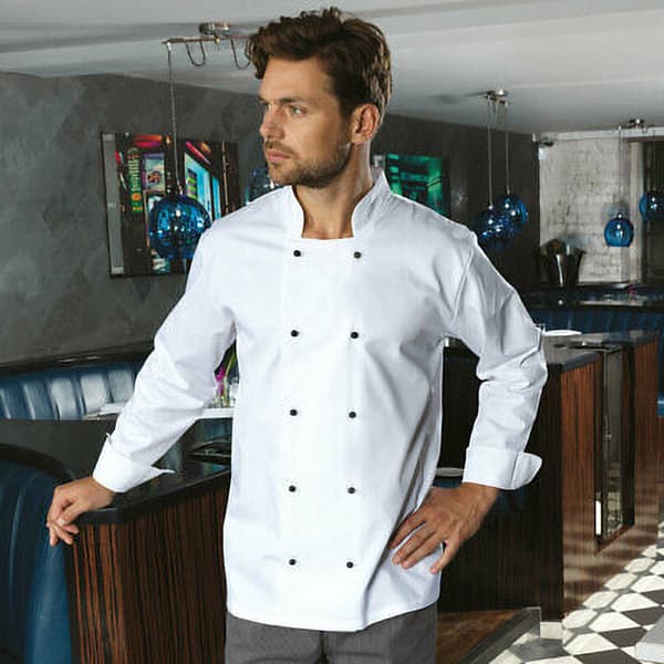 Premier Unisex Cuisine Long Sleeve Chefs Jacket