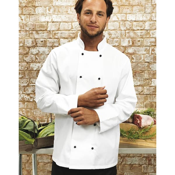 Premier Unisex Cuisine Long Sleeve Chefs Jacket