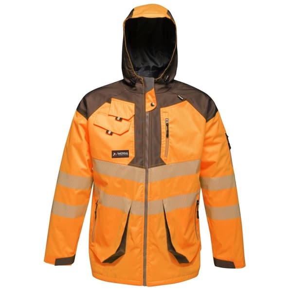 Regatta Mens Hi-Vis Waterproof Reflective Parka Jacket