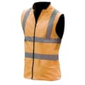 Miniatyrbild 1 av 3: Yoko Mens Workwear Hi-Vis vändbar fleeceväst/jacka