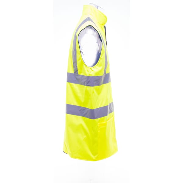 Yoko Mens Workwear Hi-Vis vändbar fleeceväst/jacka