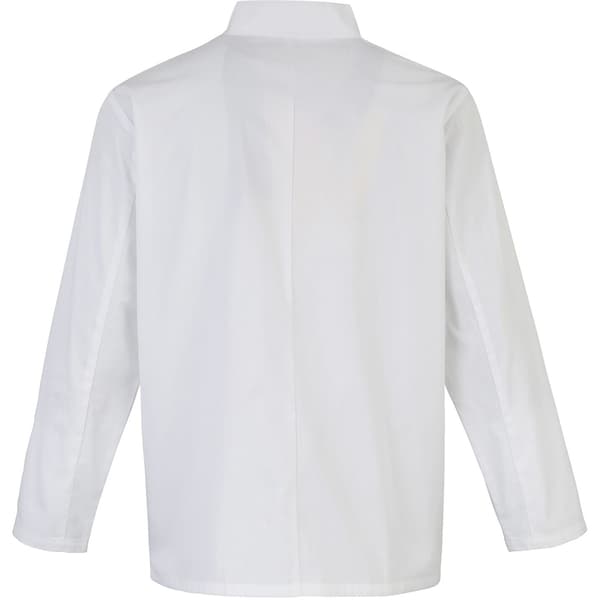 Premier Langærmet kokkejakke med nitter på forsiden / Chefswear