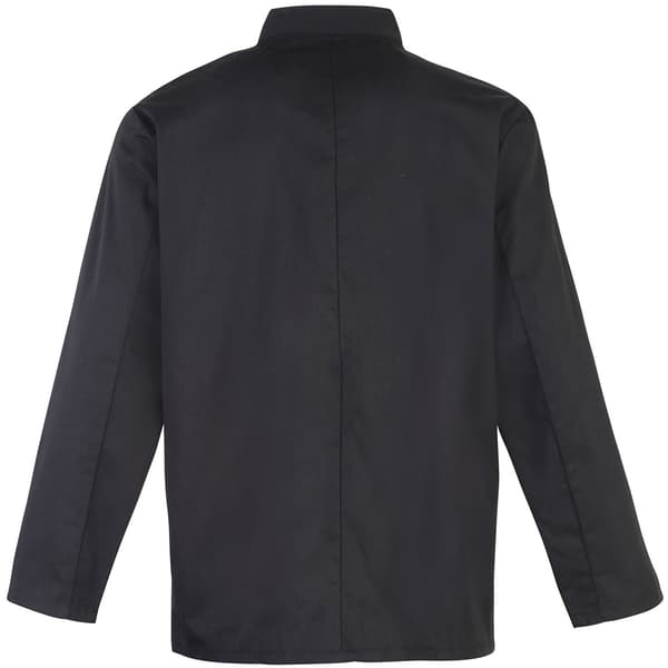 Premier Langærmet kokkejakke med nitter på forsiden / Chefswear