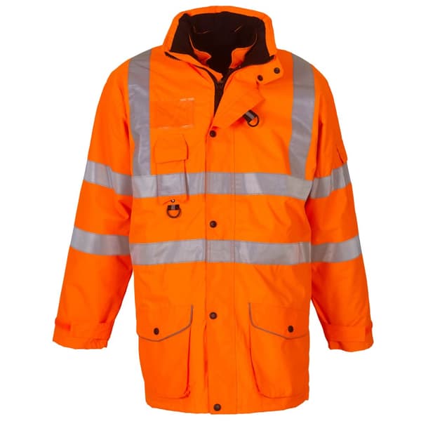 Yoko Hi Vis Multi-Function Breathable & Waterproof 7-In-1 Jacket (Pack Of 2)