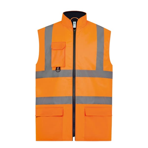 Yoko Adults Unisex Hi-Vis Padded Bodywarmer