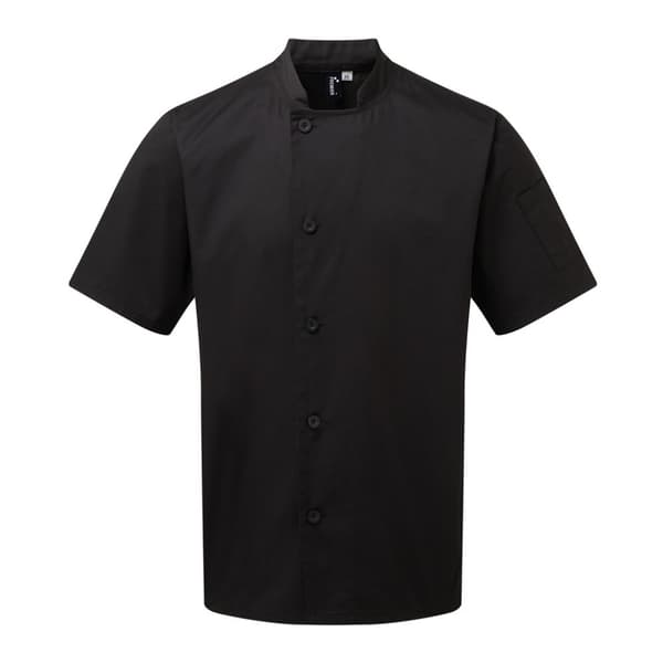 Premier Voksne Unisex Essential kortærmet kokkene jakke med korte ærmer