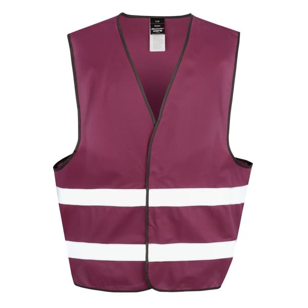 Result Vuxna Unisex Safeguard Safeguard Enhance Visibility Vest Burgundy 2X/3XL