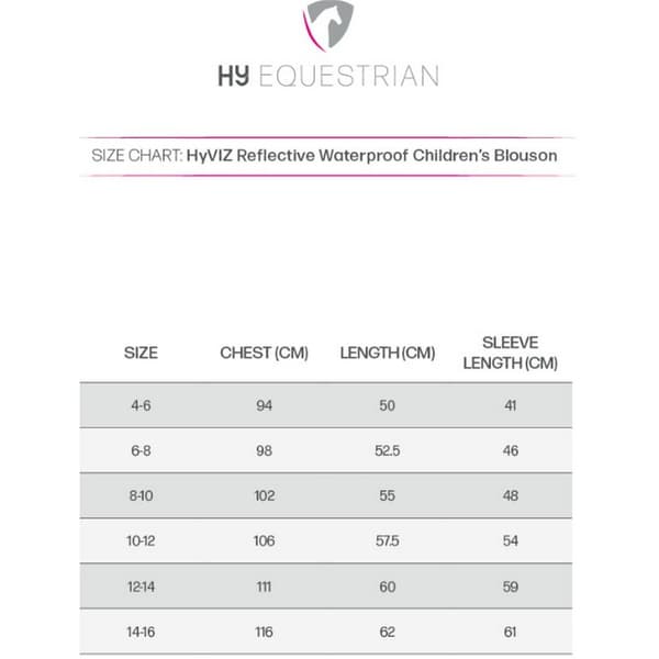 HyVIZ Childrens/Kids Reflective Waterproof Blouson