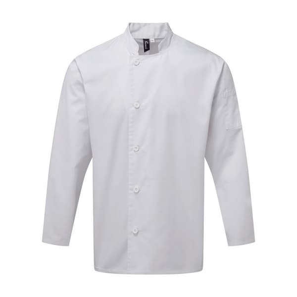 Premier Unisex Adults Chefs Essential Long Sleeve Jacket