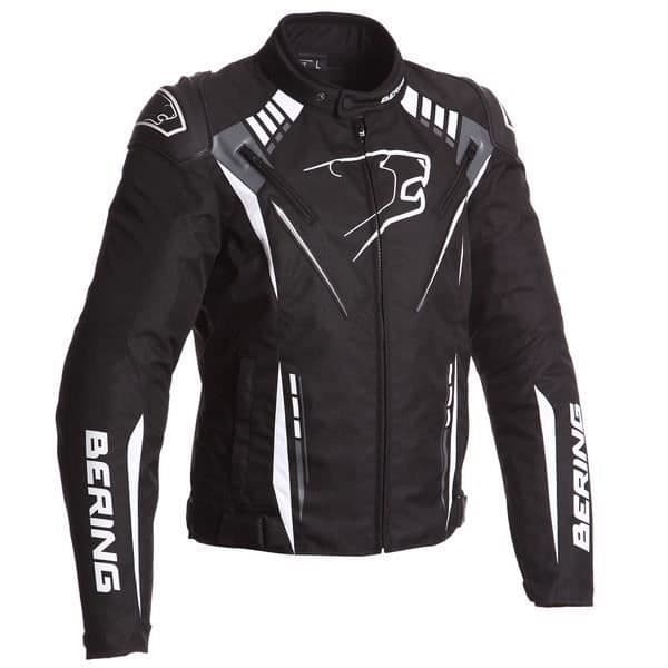 BERING Primo R Motorcykeljakke - Sort / hvid