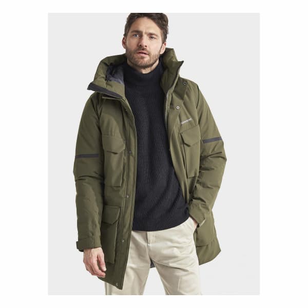 Drew Parka Fog Green | Varm och Vindtät Herrparka