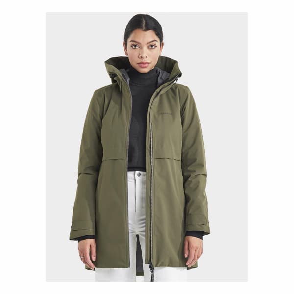 Helle Parka 3 Fog Green | Lättfodrad för höst och vinter