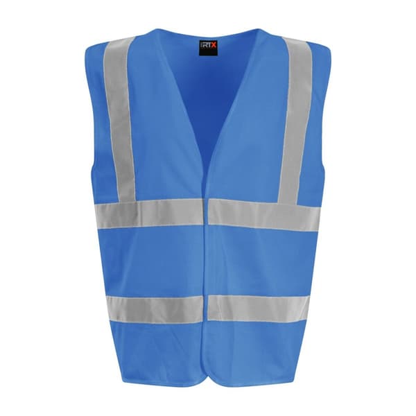 PRO RTX Unisex Vuxen Vuxen ärmlös Hi-Vis väst Royal Blue 5XL