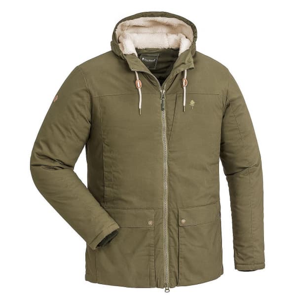 Borgan Jacket Olive | Varm och vindtät jacka med vaxad finish