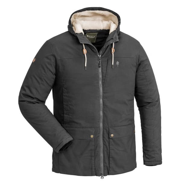 Borgan Jacket Antracit | Varm och vindtät jacka med vaxad finish