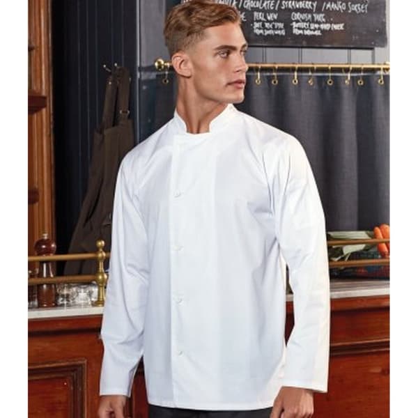 Premier Mens Essential Long-Sleeved Chef Jacket