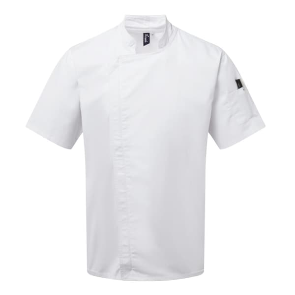 Premier Unisex kortärmad kockjacka för vuxna