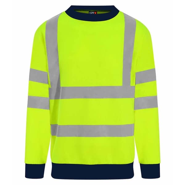 PRO RTX Sweatshirt med tofarvet highvis-sikkerhedstrøje til mænd