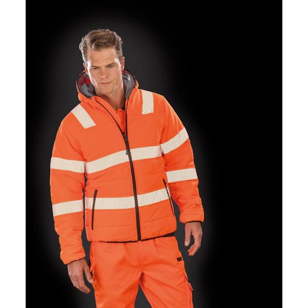 Result Genuine Recycled Ripstop Safety Padded Jacket för män