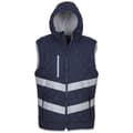 Miniatyrbilde 1 av 3: Yoko Womens/Ladies Kensington Hi-Vis Hooded Gilet