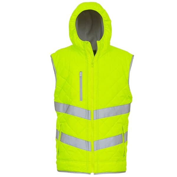 Yoko Womens/Ladies Kensington Hi-Vis Hooded Gilet
