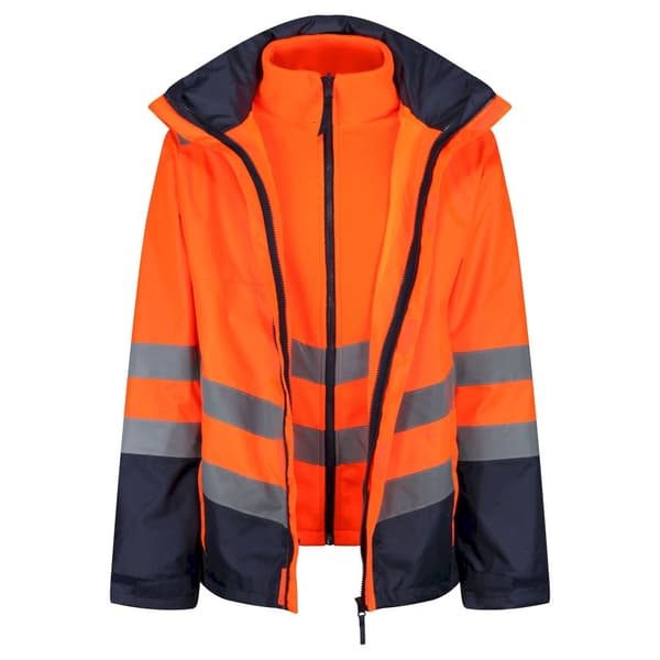 Regatta Herre Pro 3 i 1 Hi-Vis jakke til mænd