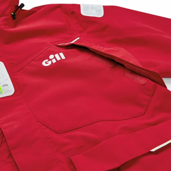 Seglarjacka Gill OS2 Offshore Red, herr Klädstorlek: Medium