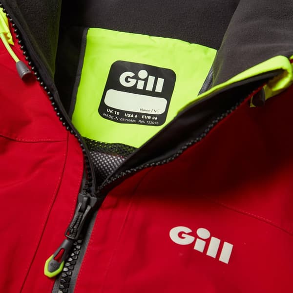 Seglarjacka Gill OS3 Coastal Red, dam Klädstorlek: EU 36 (UK 10)