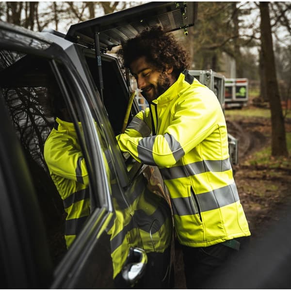 Projob Softshell Hi-Vis Coat för män