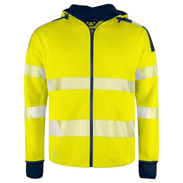 Projob Herre Hi-Vis jakke med lang manchet og hætte med hætte