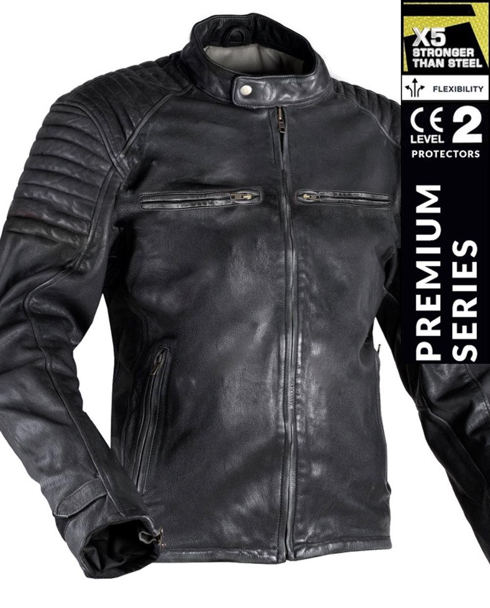 BANDIT 92X BLACK GETNAPPA CE PREMIUM MC SKINNJACKA