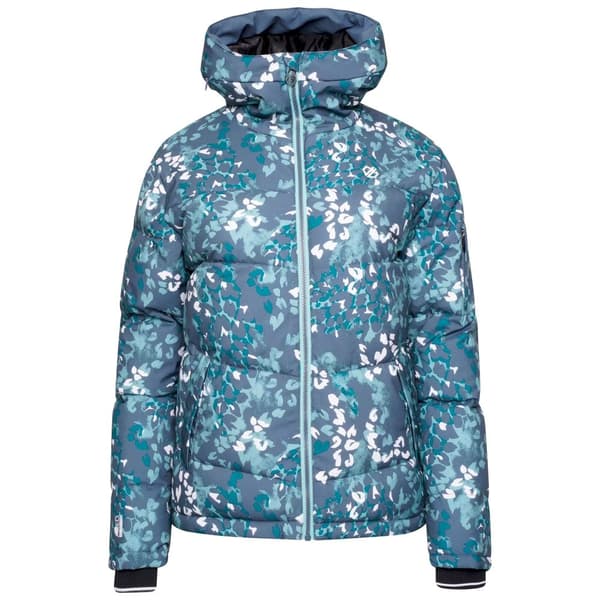 Dare 2B Dame/Damer Verdict Animal Print isoleret hætteklædte skijakke med hætte Canton Green 18 UK