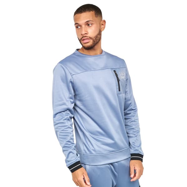 Crosshatch Catmoore Crew Neck Track Top för män