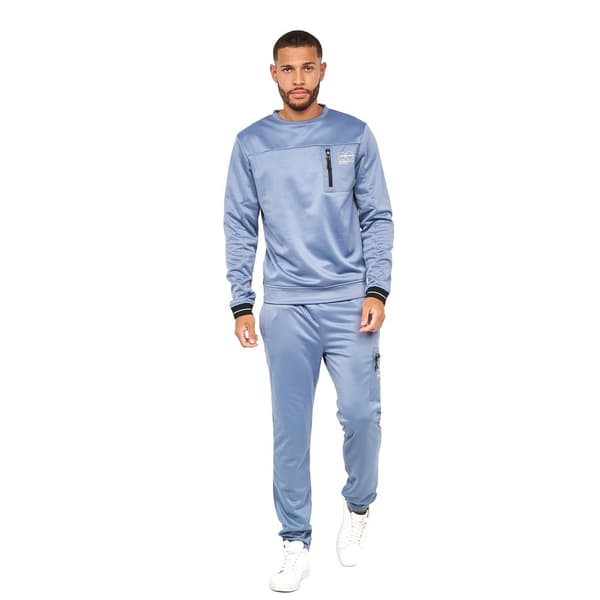 Crosshatch Catmoore Crew Neck Track Top för män