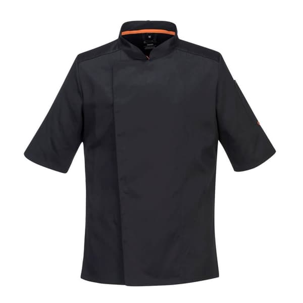 Portwest Mens Pro Stretch Short-Sleeved Chef Jacket