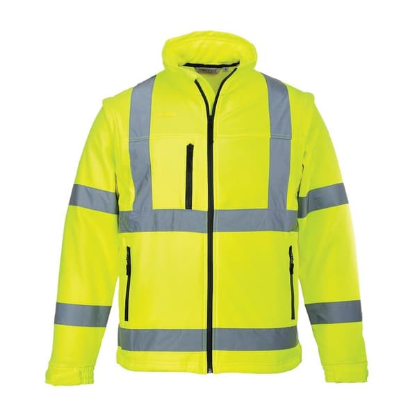 Portwest Herre 2 i 1 High-Vis Soft Shell jakke til mænd