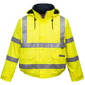 Miniatyrbillede 1 af 2: Portwest Hi-Vis Bizflame Rain Anti-Static Bomberjakke til mænd