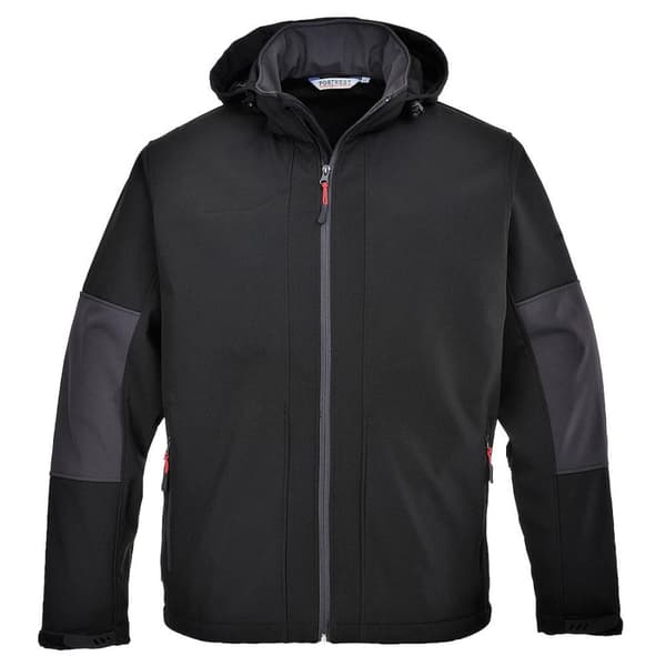 Portwest Soft Shell jakke med hætte til mænd