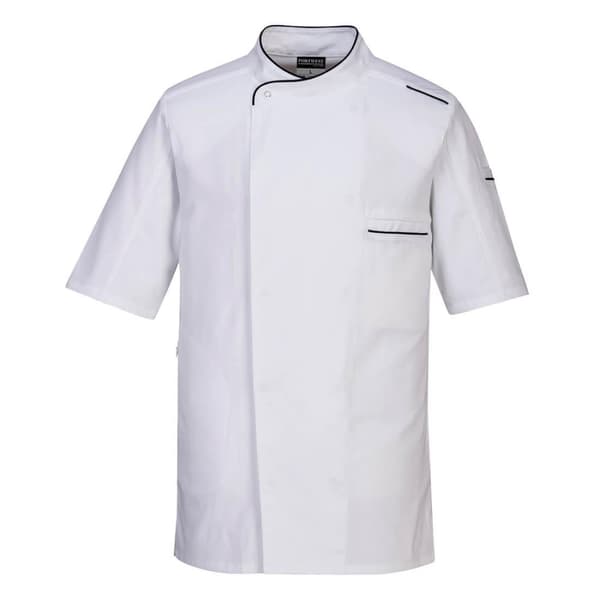 Portwest Mens Surrey Short-Sleeved Chef Jacket