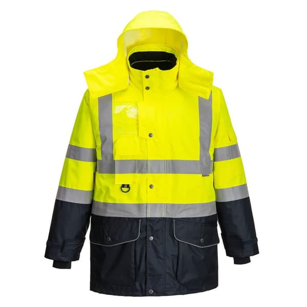 Portwest Hi-Vis 7 i 1 trafikjakke til mænd