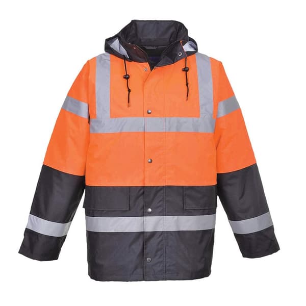 Portwest Mens S467 Contrast Hi-Vis Safety Traffic Jacket