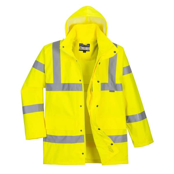 Portwest Mens RT60 Hi-Vis Traffic Jacket Yellow XXL
