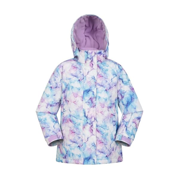 Mountain Warehouse Childrens/Kids Snowdrop Watercolour Ski Jacket Pale Pink 5-6 Years
